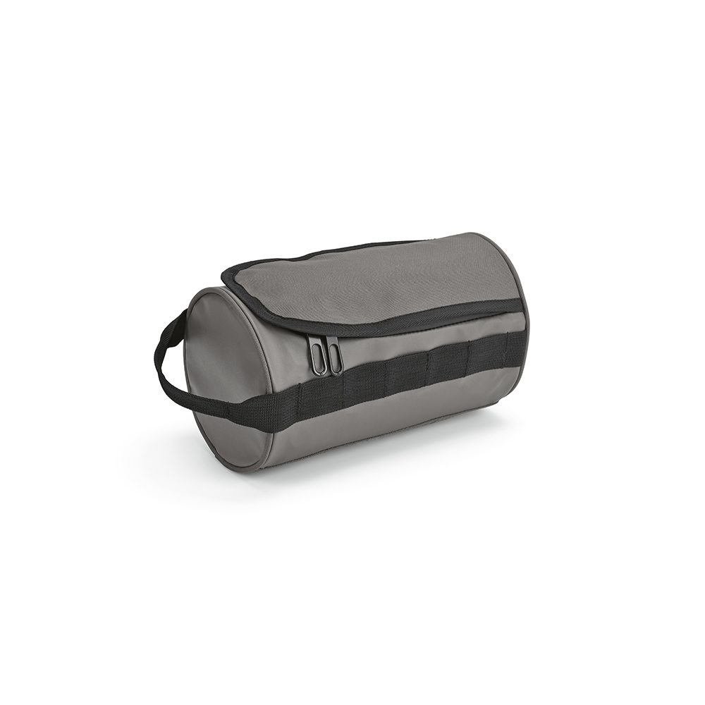 Trousse de toilette Riga 5,7L rPET, forme cylindre, poignée