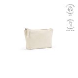 Vue 4 de Trousse Cairo S. 1,1L en coton recyclé 320g, fermeture Zip