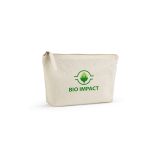 Vue 5 de Trousse Cairo M. 2,1L en coton recyclé 320g, fermeture Zip