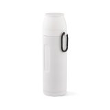 Vue 1 de Thermos Loire inox 810 ml. 2 gobelets et mousqueton