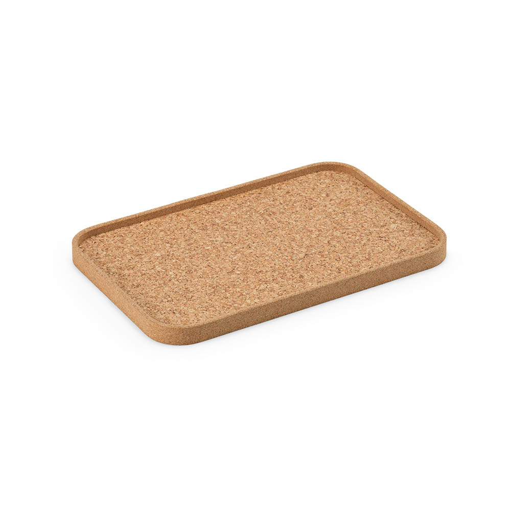 Plateau rectangulaire en liège Matisse. Fabriqué au Portugal.