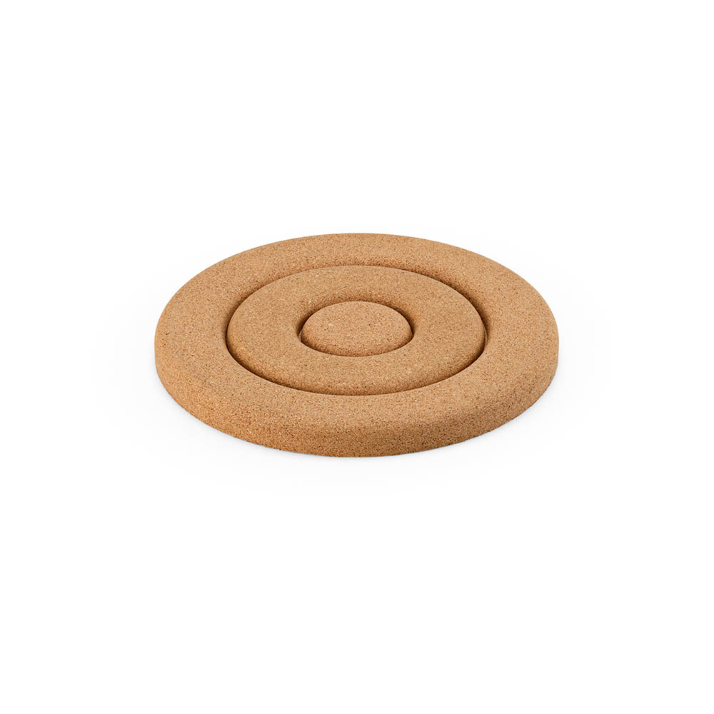 Dessous de plat double rond en liège Mozart. Fabriqué au Portugal