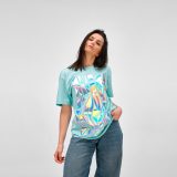 Vue 4 de T-shirt unisexe Copacabana U en jersey. 100% coton bio.