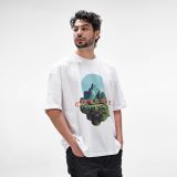 Vue 9 de T-shirt oversize Paloma en jersey. 100% coton bio. Fabriqué au Portugal