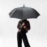 Vue 3 de Parapluie Lennon 23".Résistant aux tempêtes,ouverture automatique