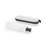 Vue 3 de Mini-parapluie pliable Piaf en rPET. 21". Ouverture manuelle