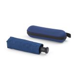 Vue 3 de Mini-parapluie pliable Piaf en rPET. 21". Ouverture manuelle