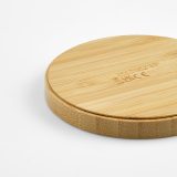 Vue 10 de Chargeur sans fil Kepler, en bambou, 15W, USB-C
