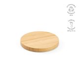 Vue 12 de Chargeur sans fil Kepler, en bambou, 15W, USB-C