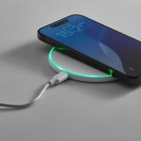 Vue 3 de Chargeur rapide sans fil Dirac rABS.15W. Port USB-C