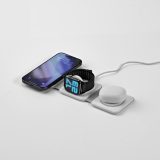 Vue 3 de Chargeur rapide sans fil 3-en-1 Planck rABS. 15 W. Port USB-C