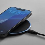 Vue 3 de Meitner Chargeur sans fil en rAluminium. 15 W. Port USB-C