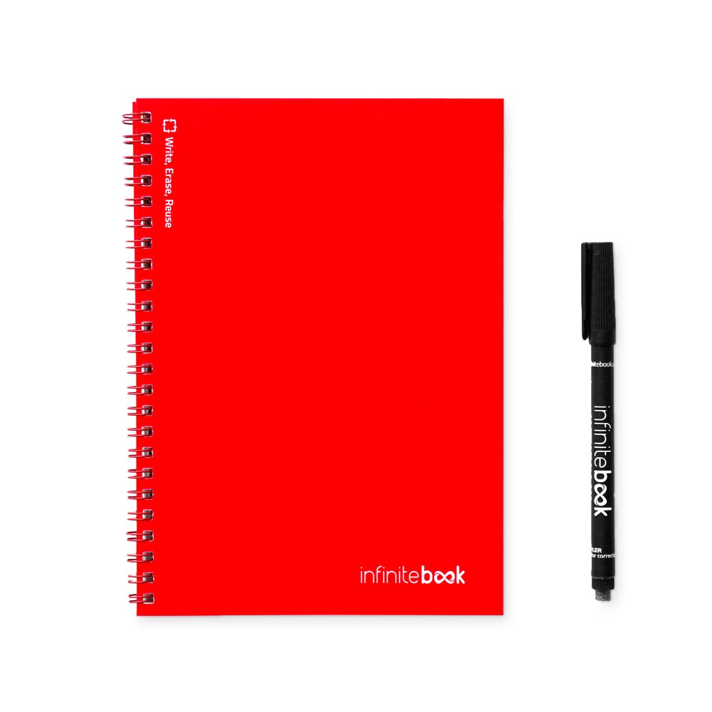 INFINITEBOOK PLAIN A5. Infinitebook avec couverture souple et 15 pages unies pour tableau blanc