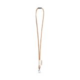 Vue 2 de 75096. SET Lanyard CORK Long (Ø 5 mm) avec mousqueton à déclenchement de 9 mm et fermoir de sécurité Ø 5 mm