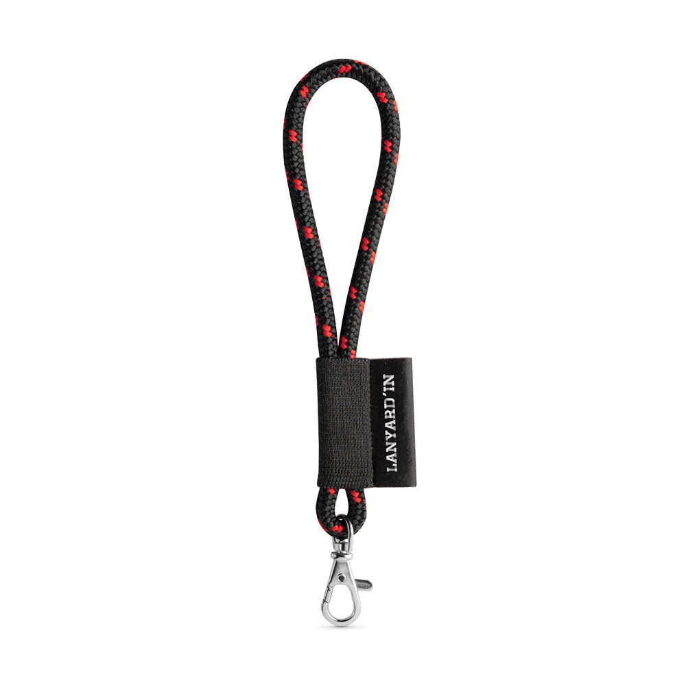 75092. SET Lanyard NAUTIC Short (Ø 7 mm) avec mousqueton à porte de 9 mm