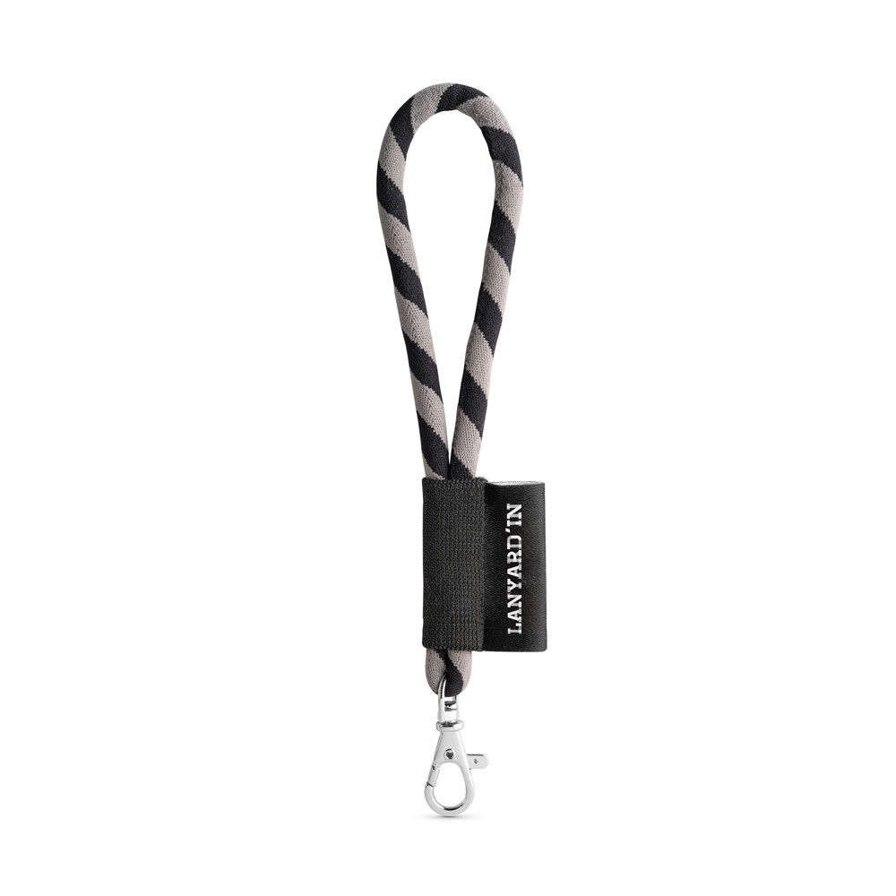 SET Lanyard TUBE Short (Ø 7 mm) avec mousqueton à doigt de 9 mm