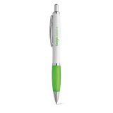 Vue 13 de MOVE. Stylo à bille en ABS blanc avec clip en métal