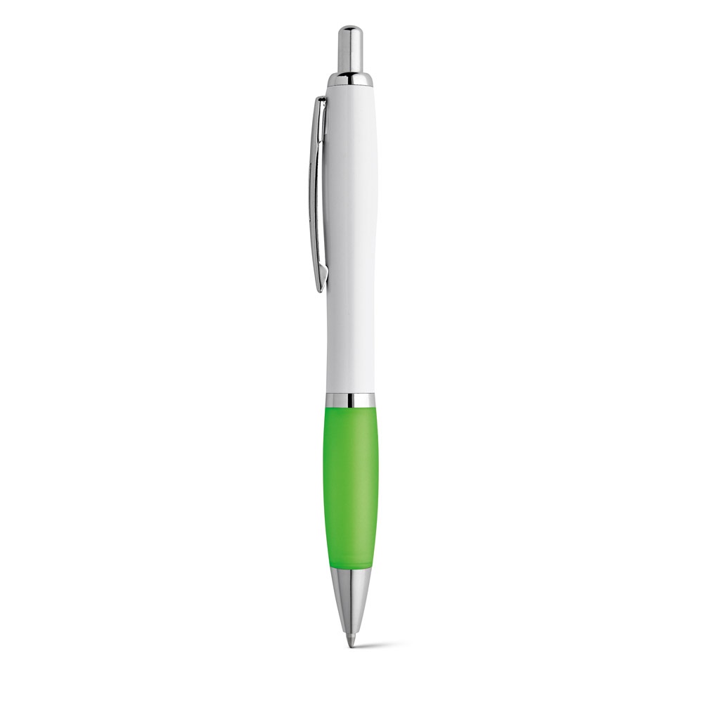 MOVE. Stylo à bille en ABS blanc avec clip en métal