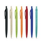 Vue 8 de CAMILA. Stylo à bille en fibre de paille de blé et ABS avec clip