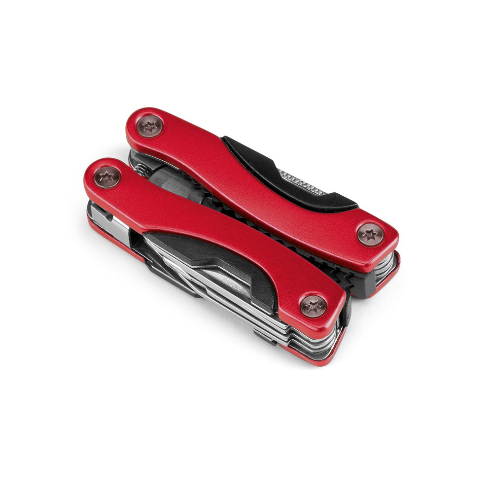 DUNITO. Mini pince multi-fonctions pliable en acier inoxydable et aluminium