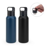 Vue 3 de NICKLAUS. Bouteille en acier inoxydable (91% recyclé) avec double paroi isolée sous vide 590 mL