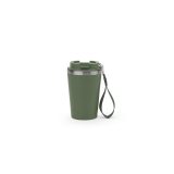 Vue 5 de SPITZ. Gobelet de voyage en acier inoxydable (90 % recyclé) et paroi extérieure en PP, avec finition mate 440 mL