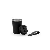 Vue 11 de SPITZ. Gobelet de voyage en acier inoxydable (90 % recyclé) et paroi extérieure en PP, avec finition mate 440 mL