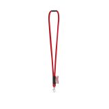 Vue 2 de WISBECH. SET Lanyard TUBE Long (Ø 7 mm) avec mousqueton à porte de 9 mm et fermoir de sécurité Ø 7 mm