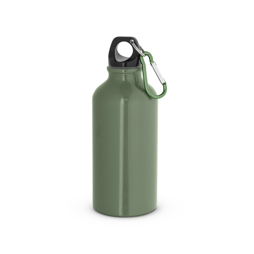 LANDSCAPE S. Bouteille de sport 400mL en aluminium avec mousqueton