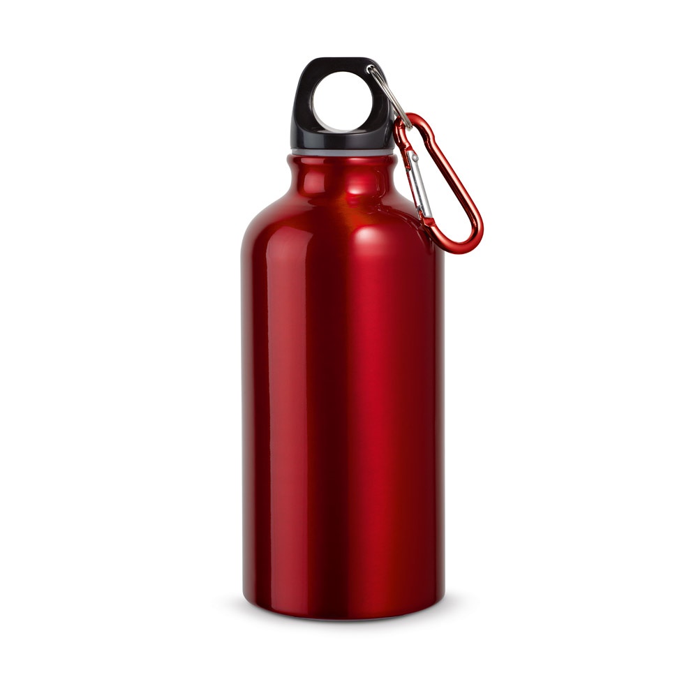 LANDSCAPE S. Bouteille de sport 400mL en aluminium avec mousqueton
