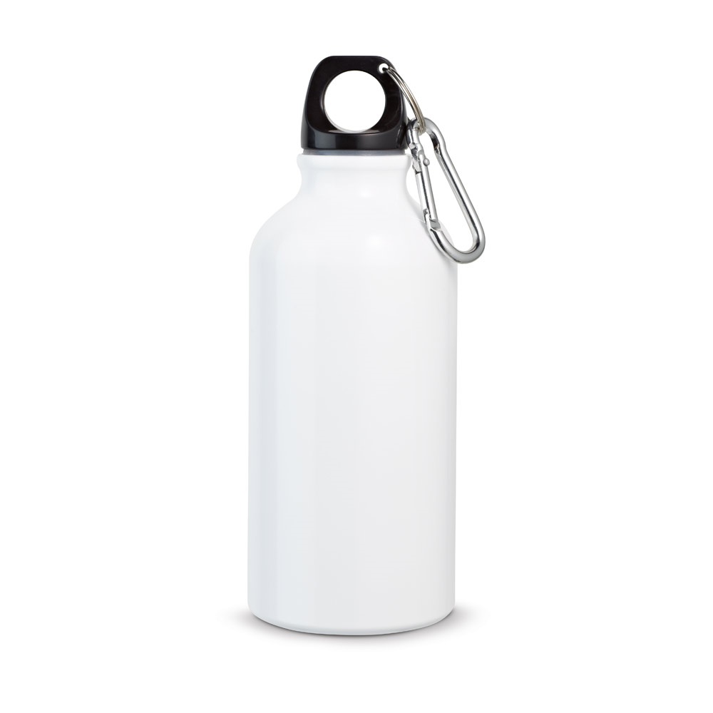 LANDSCAPE S. Bouteille de sport 400mL en aluminium avec mousqueton