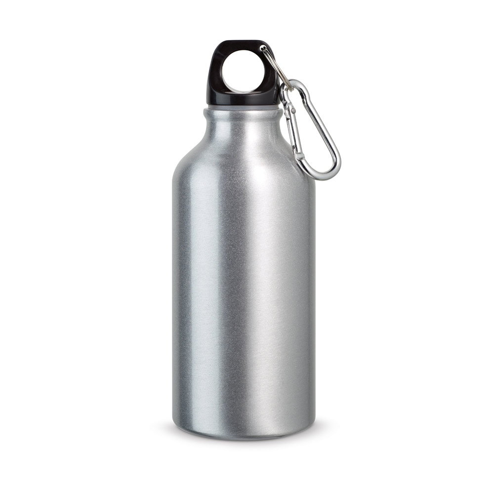 LANDSCAPE S. Bouteille de sport 400mL en aluminium avec mousqueton