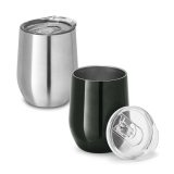 Vue 3 de RONDE. Verre de voyage en acier inoxydable 400 mL