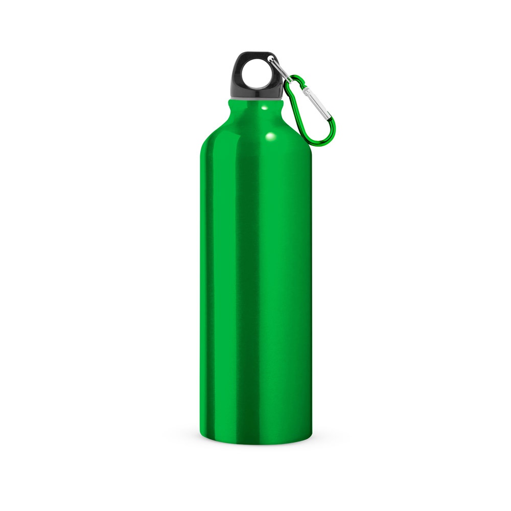 LANDSCAPE L. Bouteille de sport 800mL en aluminium avec mousqueton