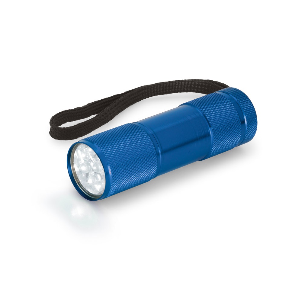 FLASHY. Lampe de poche en aluminium avec 9 LED