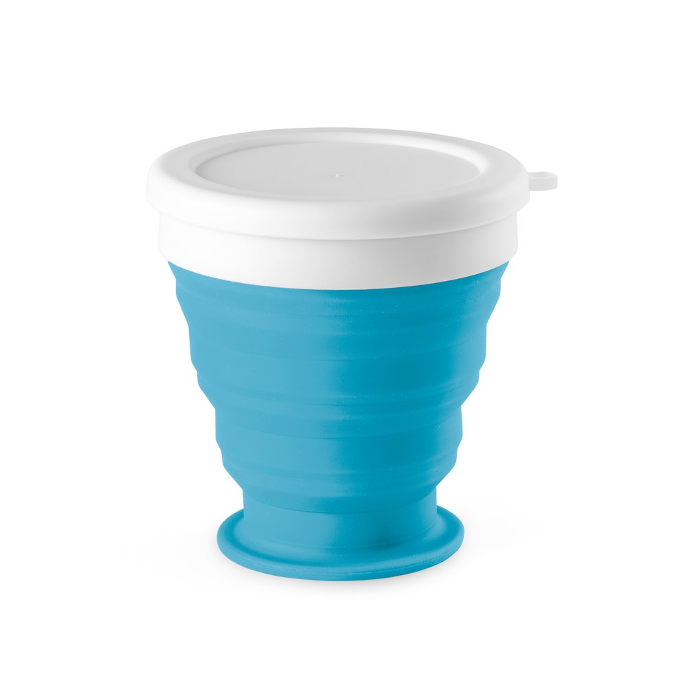 ASTRADA. Verre de voyage pliable 250mL en silicone et PP