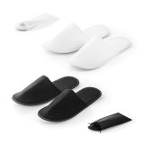 Vue 3 de DANES. Chaussons de chambre unisexes en polyester