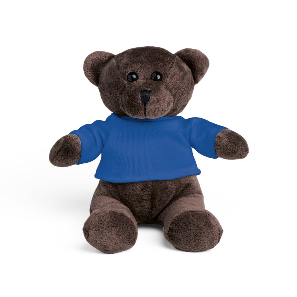BEAR. Peluche en polyester, en forme d’ours, avec t-shirt