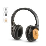 Vue 7 de GOULD. Casque sans fil pliable avec autonomie de 4 heures en bambou et ABS