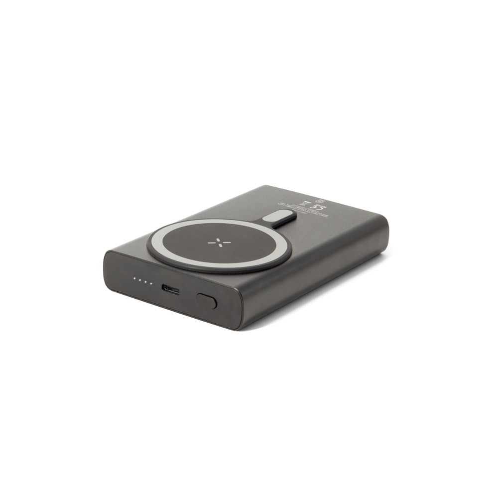 WRIGHT 10. Batterie externe magnétique avec recharge ultra-rapide en aluminium recyclé et ABS recyclé 10 000 mAh