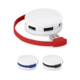 Vue 4 de GARDNER. HUB avec câble et 4 ports USB-A en ABS