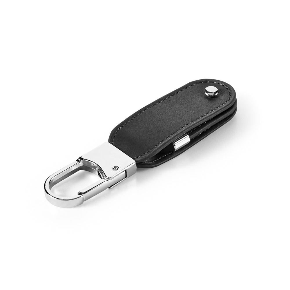 BRAGG 8GB. Clé USB 8GB en PU avec clip mousqueton