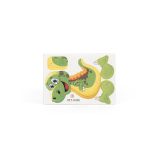 Vue 6 de DINOSAURUS. Puzzle 3D en papier en forme de dinosaure