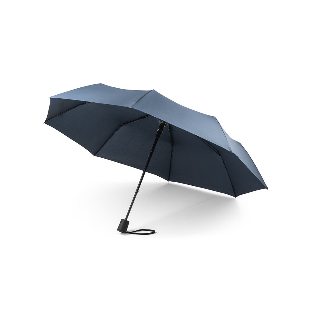 CIMONE. Parapluie pliable en polyester recyclé (100% rPET) pongé 190T avec ouverture automatique