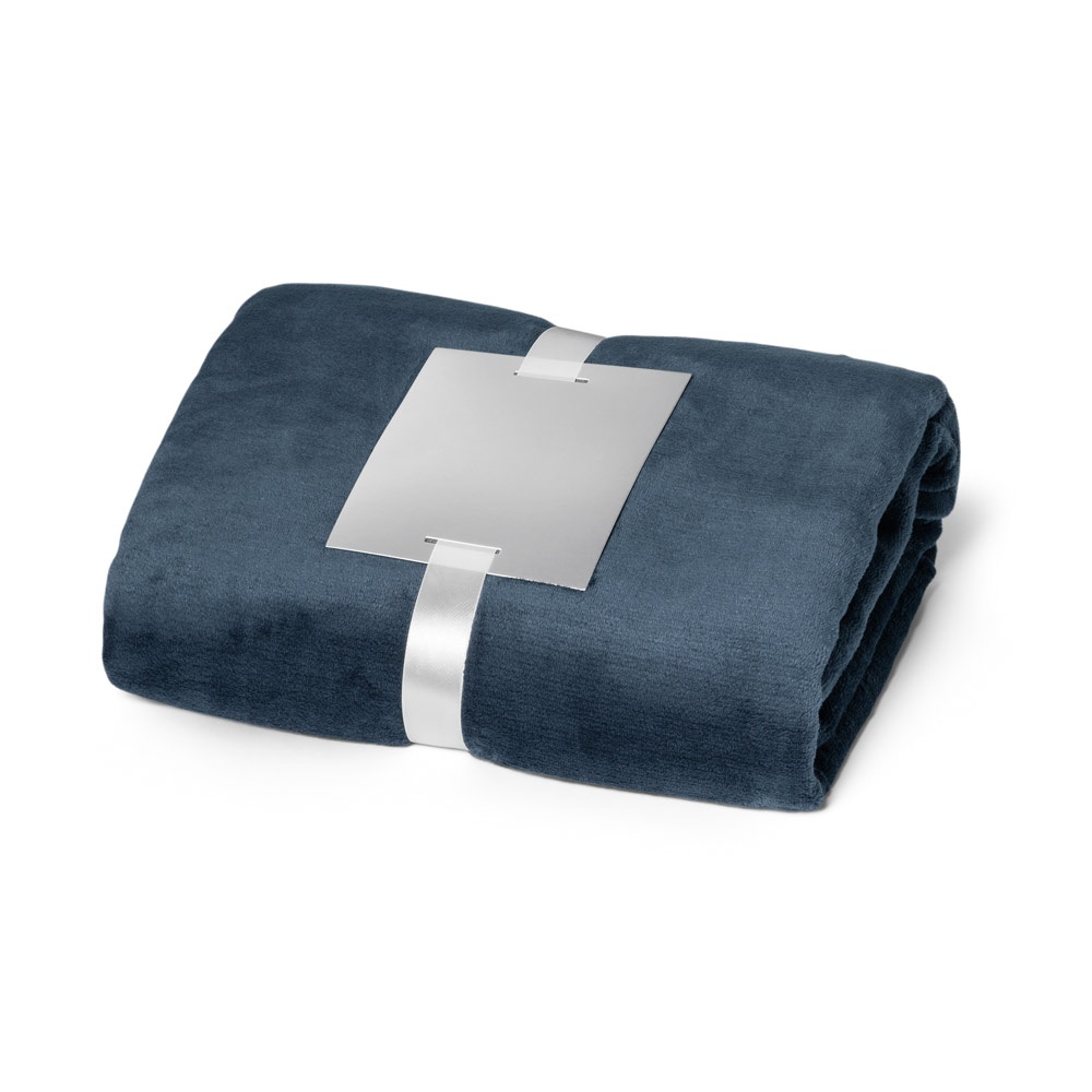 DYLEAF. Couverture polaire (240 g/m²) avec ruban pour carte de personnalisation