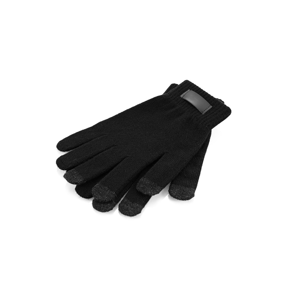 BURROW. Gants en polyester recyclé (100% rPET), avec embouts tactiles