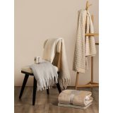 Vue 6 de COMFY. Couverture en polyester recyclé (100% rPET) (300 g/m²), au toucher mohair