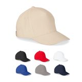 Vue 8 de ASHTON. Casquette 100 % coton (260 g/m²) à 5 panneaux