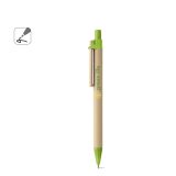 Vue 8 de NAIROBI. Stylo à bille en papier kraft et clip en bois