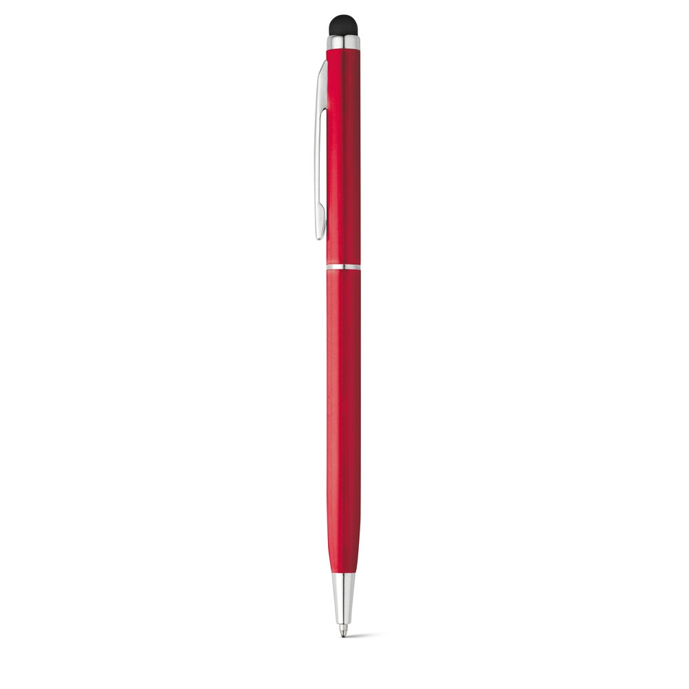 ZOE. Stylo en aluminium avec mécanisme twist et embout tactile